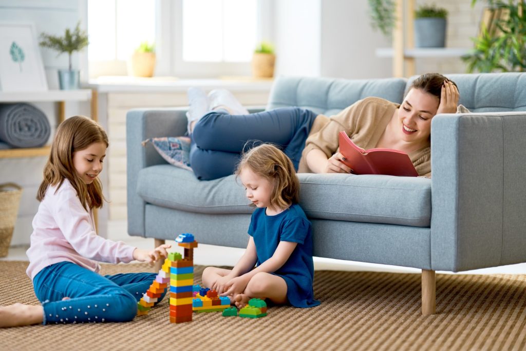 Happy loving family
